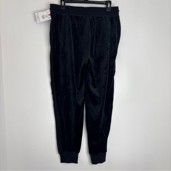 Champion Black Velour Women’s Jogger Sweatpants Large NWT Logo Athleisure - Picture 8 of 8